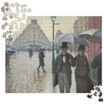 Paris Street Rainy Day (puzzle) painting by Gustave Caillebotte