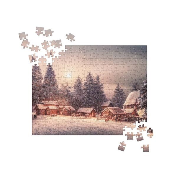 Winter Village Christmas Jigsaw Puzzle