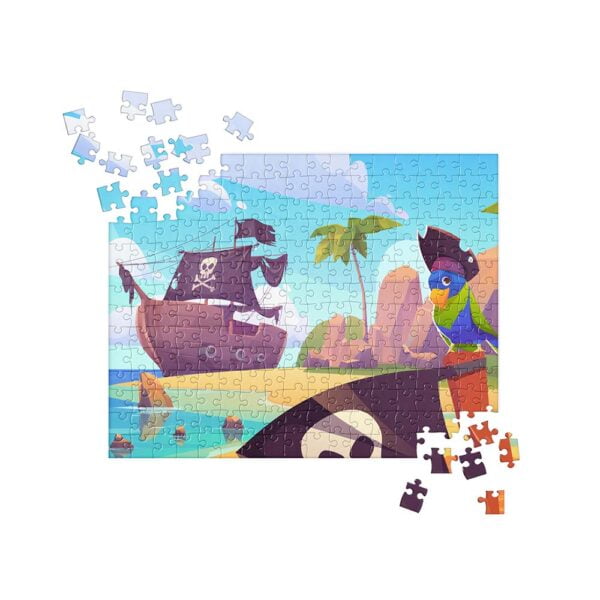 Pirate Ship Moored at Secret Island Jigsaw Puzzle