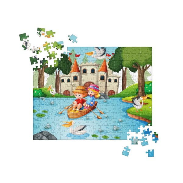 Children Rowing on the Lake Jigsaw Puzzle