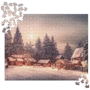 Winter Village Christmas Jigsaw Puzzle