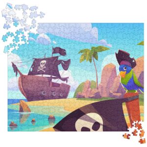 Pirate Ship Moored at Secret Island Jigsaw Puzzle