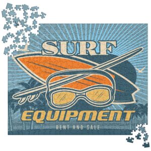 Retro Surf Shop Poster Jigsaw Puzzle